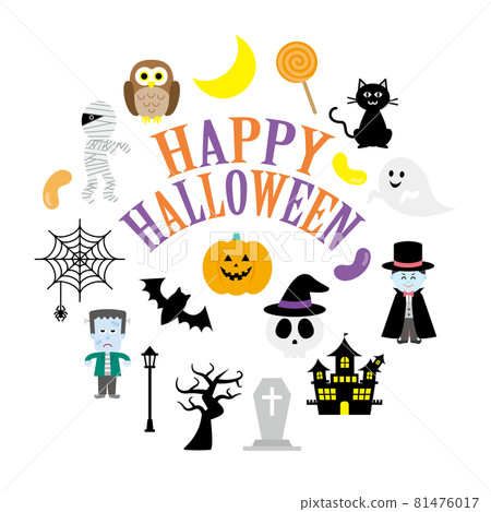 Halloween illustration set Halloween illustration set 81476017