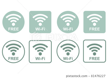Free wi-fi / wi-fi connectable mark 81476227