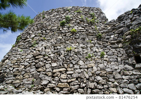Castle wall of Nakijin castle Castle wall of Nakijin castle 81476254