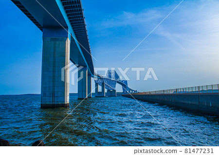 [Tokyo Cityscape] Tokyo Gate Bridge (Wakasu Park) 81477231