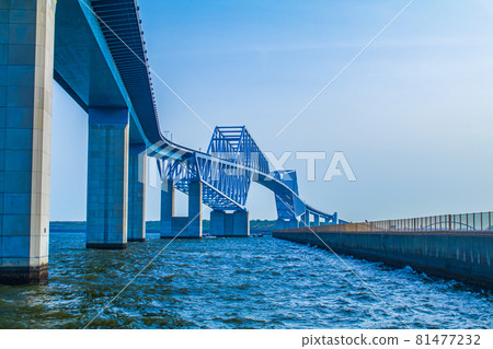 [Tokyo Cityscape] Tokyo Gate Bridge (Wakasu Park) 81477232