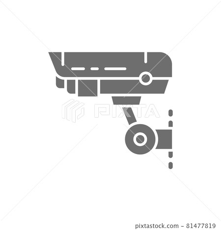 Security camera, CCTV, safety home protection system grey icon. 81477819