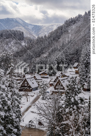 Gokayama Aikura在冬天定居 81478326