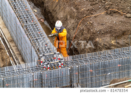 Formwork compaction status Lath formwork driving formwork pre-concrete inspection 81478354