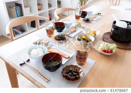 Japanese breakfast (no person) Japanese breakfast (no person) 81478667