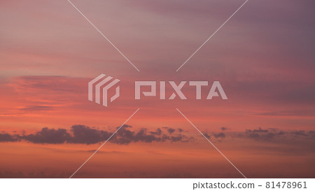 Sunset clouds in the sky in summer evening Sunset clouds in the sky in summer evening 81478961