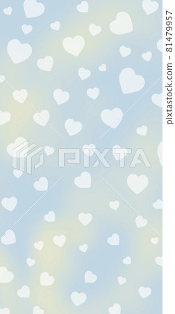 漸變心背景插圖圖像 81479957
