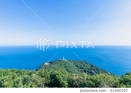 Scenery of Tsurumisaki (Tsurumisaki Lighthouse) Saiki City, Oita Prefecture Scenery of Tsurumisaki (Tsurumisaki Lighthouse) Saiki City, Oita Prefecture 81480107