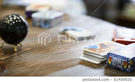 Tarot cards on the table, esoteric concept, fortune telling and predictions Tarot cards on the table, esoteric concept, fortune telling and predictions 81480920