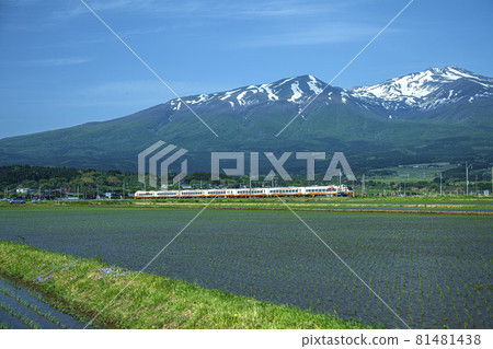 Limited express Inaho and Mt. Chokai Limited express Inaho and Mt. Chokai 81481438