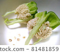 Bell pepper core, seeds 81481859
