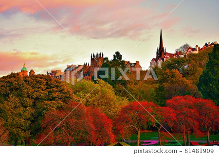 蘇格蘭愛丁堡的秋葉3-3 81481909