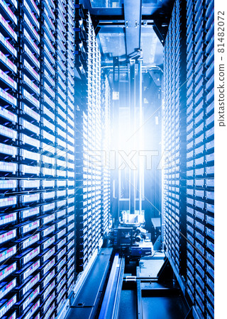 big data center storage with full of rack servers 81482072