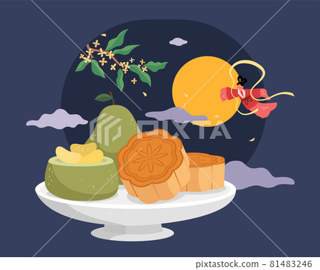 Mid autumn festival food 81483246