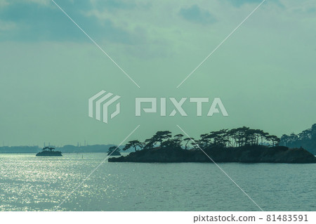 Scenery of Matsushima, one of the three most scenic spots in Japan Scenery of Matsushima, one of the three most scenic spots in Japan 81483591