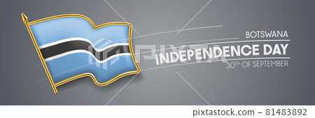Botswana independence day vector banner, greeting card Botswana independence day vector banner, greeting card 81483892
