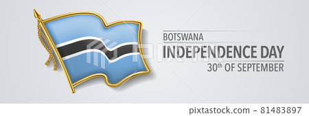 Botswana happy independence day greeting card, banner with template text vector illustration Botswana happy independence day greeting card, banner with template text vector illustration 81483897