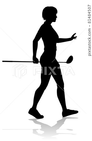 Golfer Golf Sports Person Silhouette 81484507