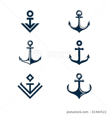 Anchor icon Logo Template vector 81484522
