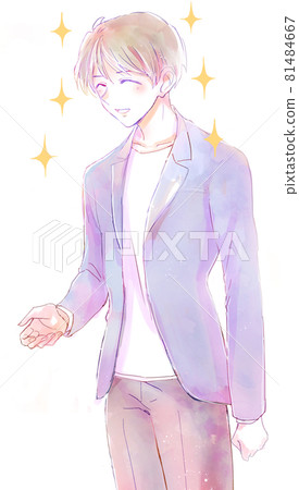 A friendly man sparkling 81484667