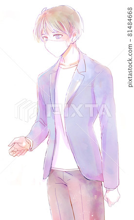 A man with a mask 81484668