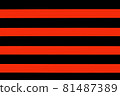 Black and red design horizontal lines, abstract striped pattern texture background 81487389