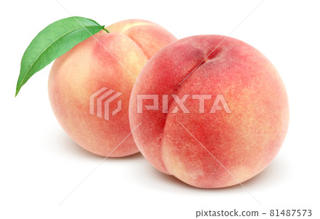 Peach peach illustration real set 81487573