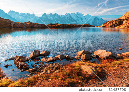 Picturesque view of Chesery lake Picturesque view of Chesery lake 81487708