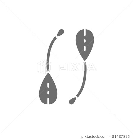 Capers, spice grey icon. Isolated on white background Capers, spice grey icon. Isolated on white background 81487855