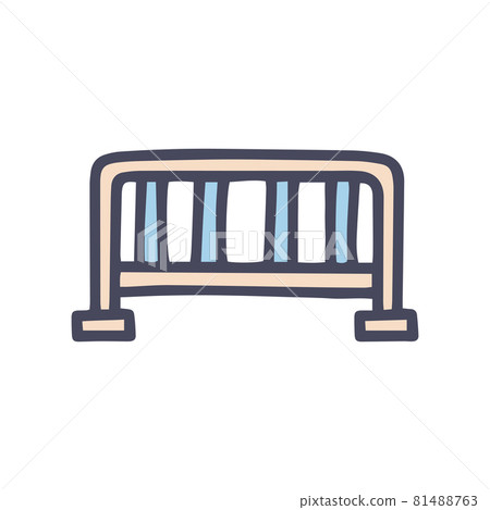 street fence color vector doodle simple icon street fence color vector doodle simple icon 81488763