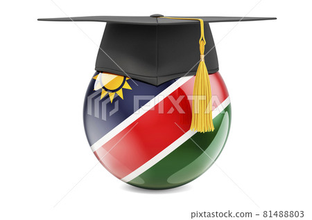 Education in Namibia concept. Namibian flag... - Stock Illustration ...