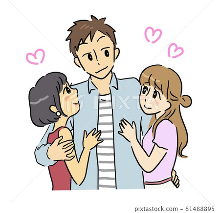 A man who is popular with beautiful women 81488895