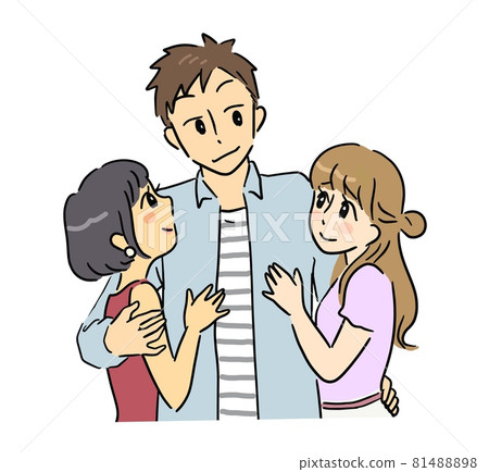 A man who is popular with beautiful women 81488898