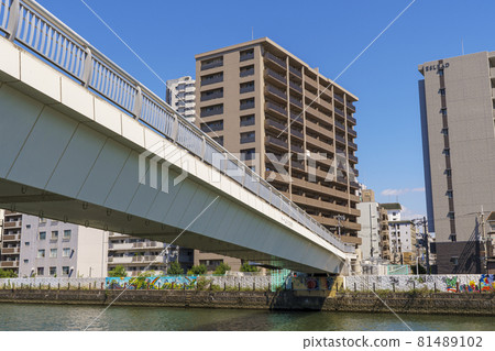 大阪巨蛋善報堂大橋【取自千代崎領養河】 大阪巨蛋善報堂大橋【取自千代崎領養河】 81489102
