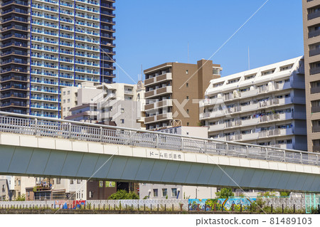 大阪巨蛋善報堂大橋【取自千代崎領養河】 81489103