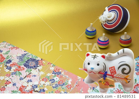 New Year image Zodiac tiger and top 81489531