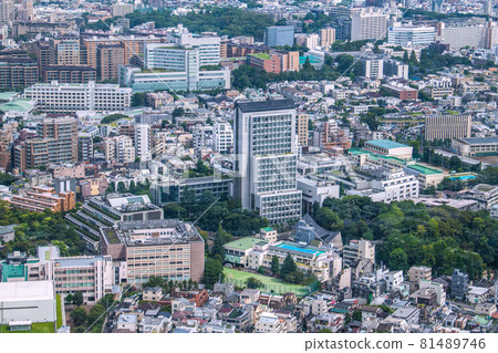 View of Tokyo cityscape in Japan, such as the cityscape of Hiroo, Shibuya-ku View of Tokyo cityscape in Japan, such as the cityscape of Hiroo, Shibuya-ku 81489746