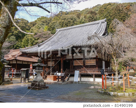 The main hall of Hozumiji Temple 81490199