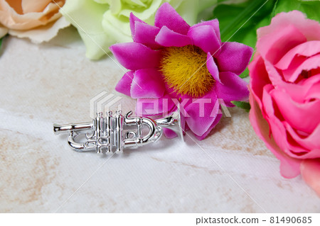 Trumpet, musical instrument, toy, toy, capsule toy, metal, metal, wind instrument, music, music Trumpet, musical instrument, toy, toy, capsule toy, metal, metal, wind instrument, music, music 81490685