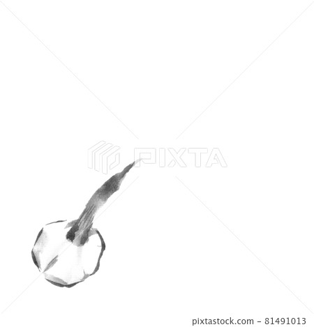 New Year dishes (hand-drawn illustration of ink) 81491013