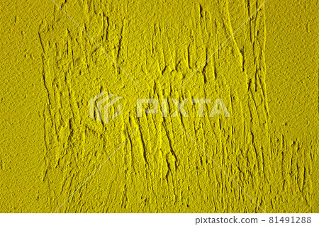 Yellow abstract background with plaster texture. Empty surface. Yellow abstract background with plaster texture. Empty surface. 81491288