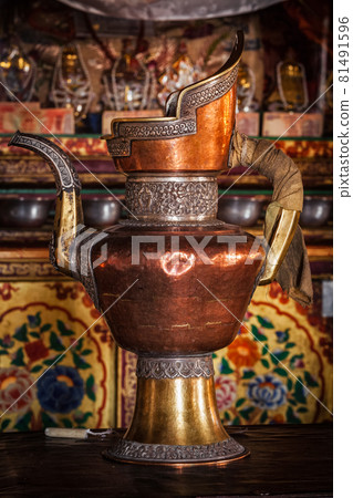 Water vessel in Spituk Gompa 81491596