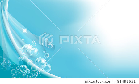 Air Bubbles Detergent Washer Copy Space Vector 81491631