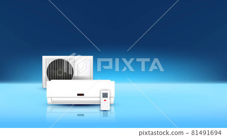 Air Condition Electrical System Copy Space Vector 81491694