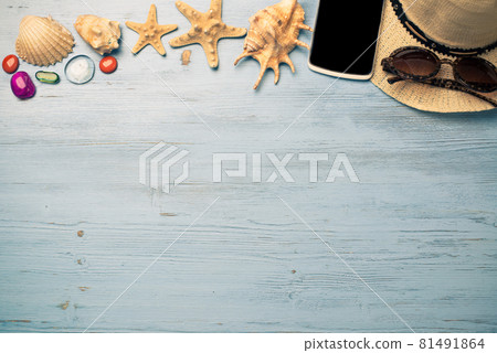 Summer objects for vacation 81491864