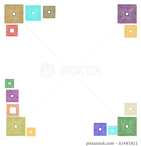 Simple square background - Stock Illustration [81491921] - PIXTA