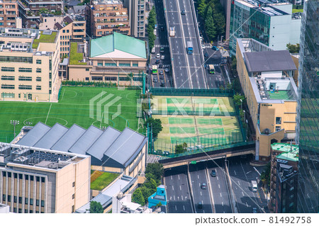 View of Tokyo cityscape in Japan, such as the cityscape of Shibuya, Shibuya-ku (Aoyama Tunnel, Aoyama Gakuin) View of Tokyo cityscape in Japan, such as the cityscape of Shibuya, Shibuya-ku (Aoyama Tunnel, Aoyama Gakuin) 81492758