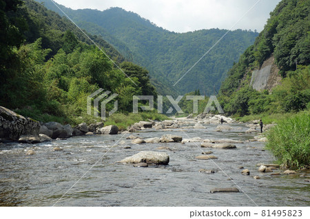 Takatsu River in summer Takatsu River in summer 81495823