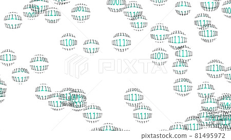 A myriad of rows of numbers 0 and 1 on a large number of spheres A myriad of rows of numbers 0 and 1 on a large number of spheres 81495972