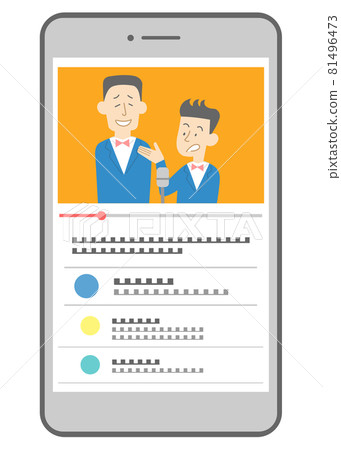 Watch a laughing video site on your smartphone 81496473